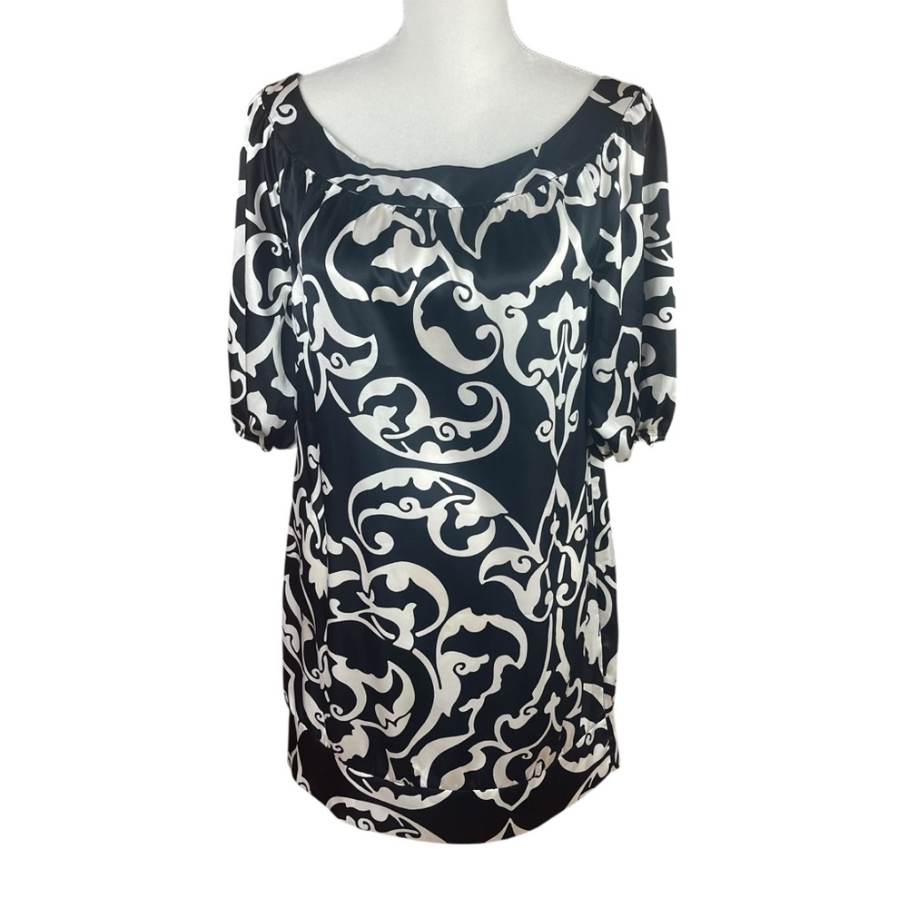 White House Black Market Black and White Mini Dress